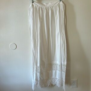 Handmade Apron Cotton & Crocheted